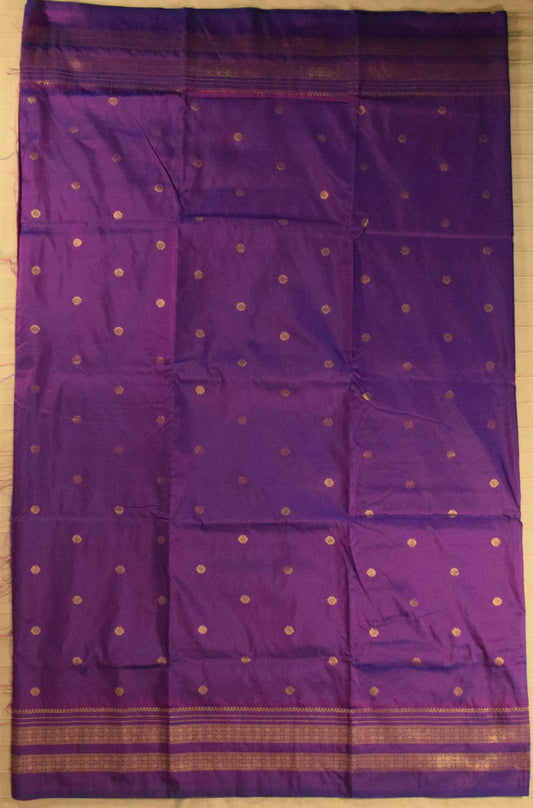 Deep Violet Paithani Silk Saree