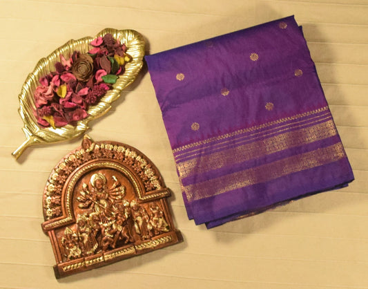Deep Violet Paithani Silk Saree