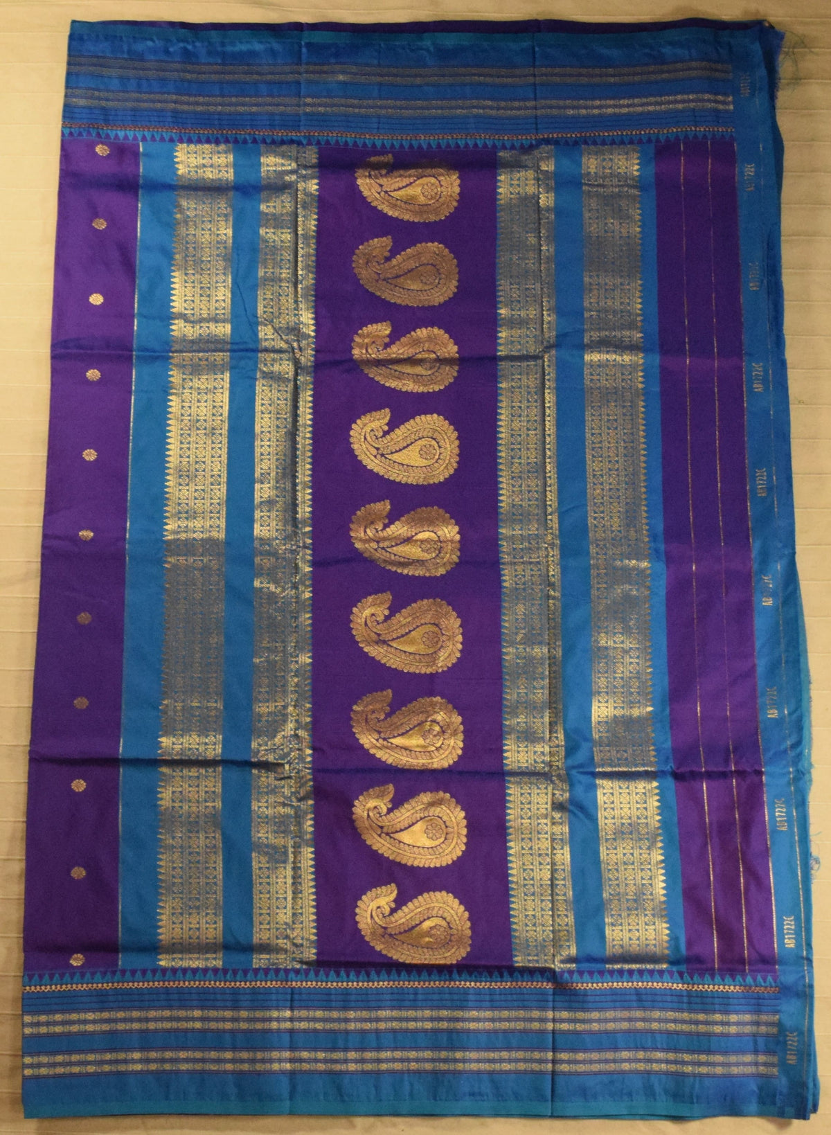 Royal Purple & Peacock Blue Paithani Silk Saree