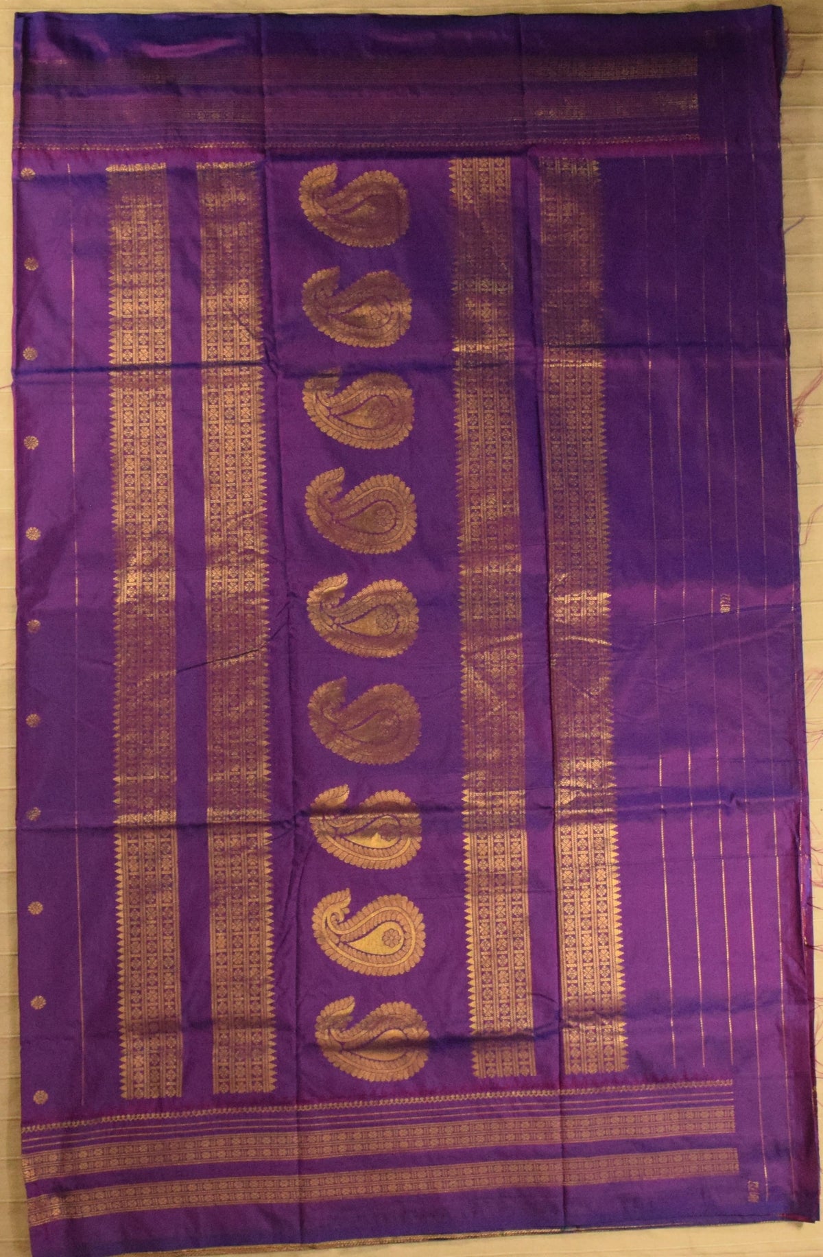 Deep Violet Paithani Silk Saree