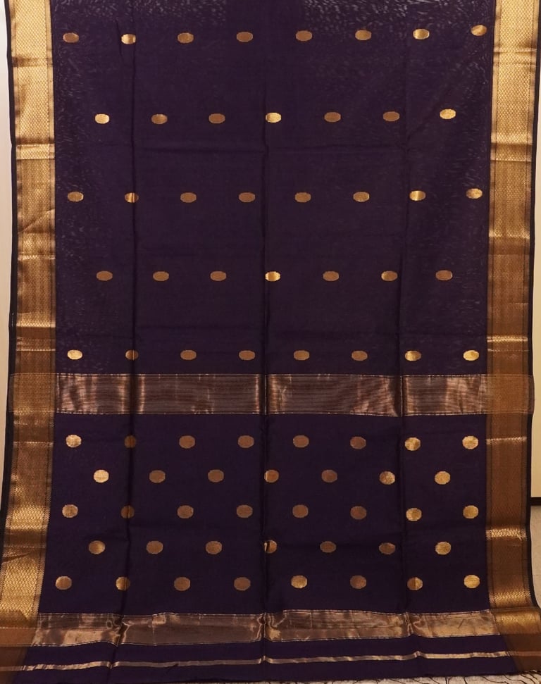 Elegant Mauve Traditional Handloom Maheshwari Saree
