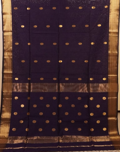 Elegant Mauve Traditional Handloom Maheshwari Saree