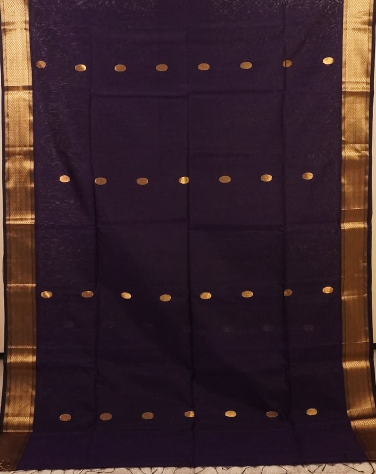 Elegant Mauve Traditional Handloom Maheshwari Saree