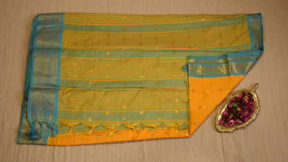 Vibrant Yellow Soft Silk Saree